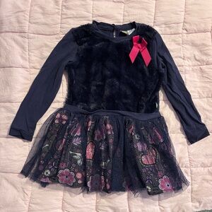 Dollie & Me Navy and Pink Kids Dress